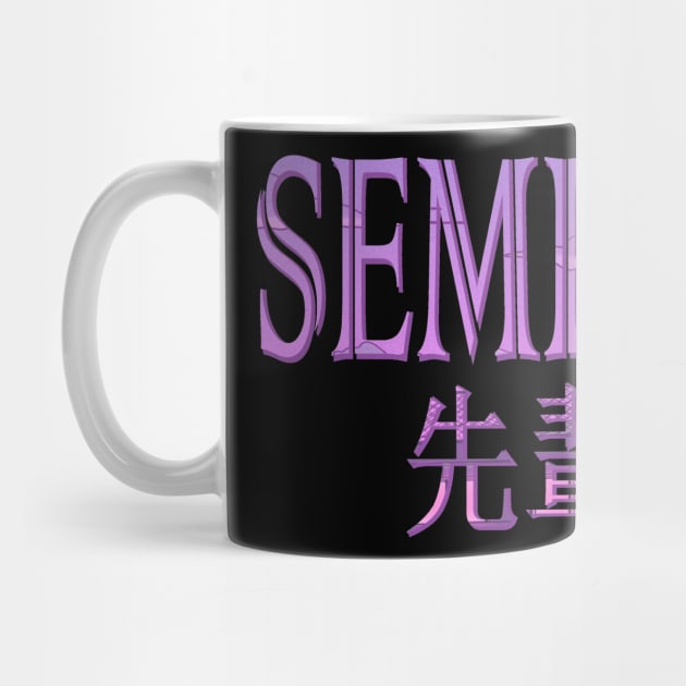 Sempai Anime Shirt by WhiteCatGraphics